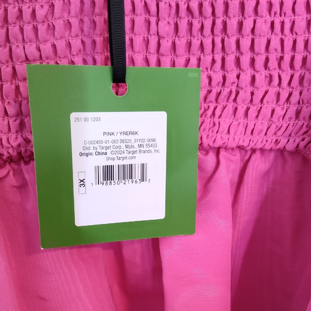 Pink Ruffled Strapless Dress - Picture 4 of 6
